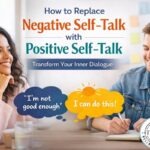 How to Replace negative self-talk with positive self-talk. Transform your inner dialogue. I'm not good enough with I can do this!
